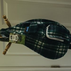 Kavu Green Plaid Rope Bag NWT
